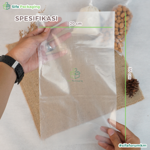 Plastik PE Isi 250 Gram Bening Plastik Es Batu Minyak Telur Beras Uk 10x20 10x25 12x25 12x30 15x30 15x35 20x35 isi 1 Pack