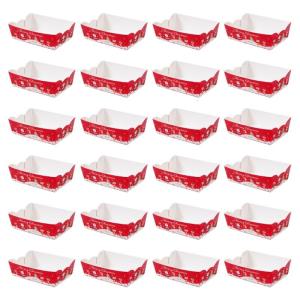Paper Boats Paper Container Christmas Party Decoration Disposable Tray For Fries Finger Foods