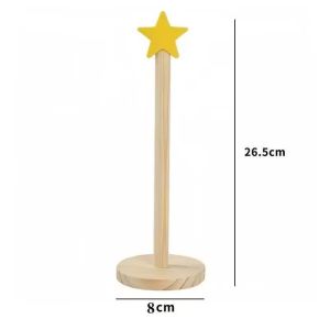 Wood Desktop Hair Rope Holder Multi-purpose Jewelry Bracelet Organizer Display Holder For Scrunchies Hair Band