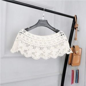Korean New Lace Shawl Women Trend Small Shawl Lace Lady Wild Hollow Sleeveless Shirt For Women