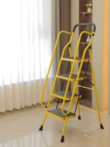 Folding Step Ladder For Home Step Ladder Foldable Folding Ladder Indoor Thick and Portable Multi-Functional Stair Flower Stand Ladder Widened Handrail 梯子