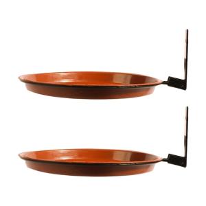 Squirrel Proof Outdoor Bird Feeder Set with Double Compartments Weatherproof Plastic Multifunctional Garden Decoration