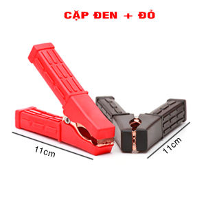 Một cặp đầu kẹp bình ắc quy - kẹp cá sấu to (cặp đen + đỏ)