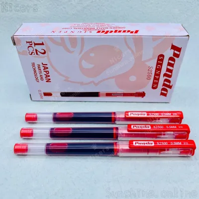 PANDA Signpen S2500 Liquid Ink Fade-Resistant large capacity 0.5mm 12pcs/BOX