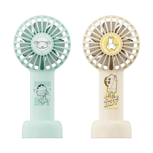 100% Authentic Crayon Shinchan Noiseless Mini Hand-Held Fan Rechargeable Adjustable Strong Wind Hand Fans Portable and Lightweight USB Charging YWDC03