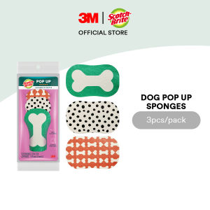 3M™ Scotch-Brite® Dog Pop Up Sponge Pet Safe Cleaning 3pcs/pack