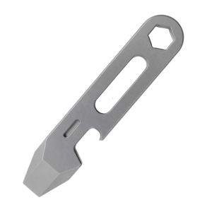 Lightweight Titaniums Keychain Tool Screwdriver Bottle Opener Crowbars Function For Outdoor Enthusiasts Camping Gear