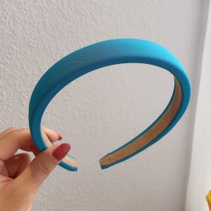 Korean Style Pure Color Sponge Wide Brim Headband  Cute Face Wash Girls Womens Wild Go Out Hair Accessories