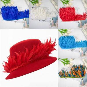 K9SEQ Clothing DIY Feather Trim Fringe Party Wedding Decoration Home Decor Feather Ribbon Decoration DIY Crafts Feather Trim Ribbon Dress