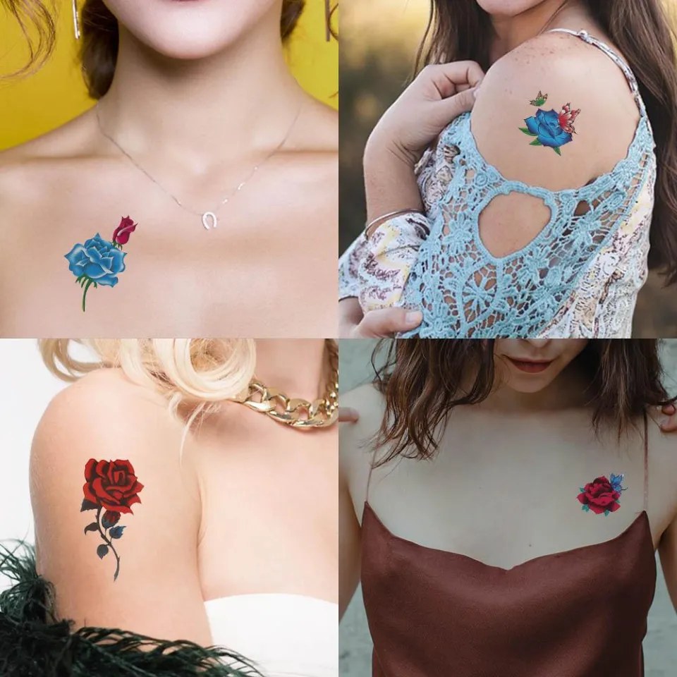 3D Butterfly Temporary Tattoos - Set of 10 - Body Art Waterproof Womens  Kids