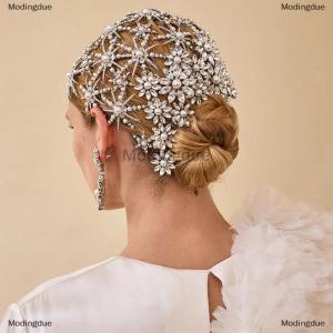 [COD] Modingdue Fashion Rhinestone Flower Hair Combs Clips Bridal Wedding Hair Accessories For Women Bride Hairpins