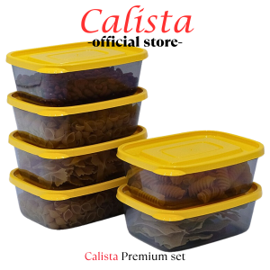 Food Kontainer Container Prep Set Toples Calista Furano Smoke 6pcs Toples Set Toples Plastik Food Container Preparation Food Storage Kulkas Tempat Penyimpanan Makanan Set