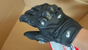Mens Women 4 Season Driving Supertech Black/White Motorcycle Leather Gloves Racing Glove Motorbike Cowhide Race Bike Knight Gloves