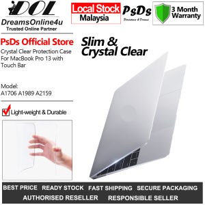 PsDs Crystal Clear Ultra Slim Light weight Hard Cover Case Laptop MacBook Pro 13 with Touch Bar A1706 A1989 A2159
