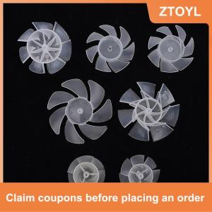 【ZTOYL】 1 PC 7 Blades nhựa Fan Blade bên ngoài đường kính 35mm 42mm 50mm 65mm nhựa làm mát Fan Blade cho máy sấy tóc