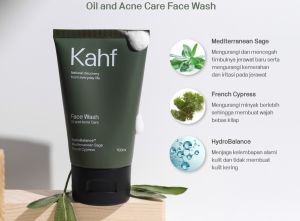 KAHF Facial Wash Pria/ Sabun Cuci Muka 100 ml