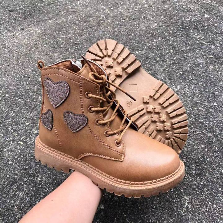 Childrens tan ankle clearance boots