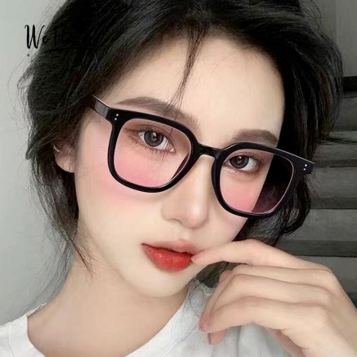 We Flower Tiktok Ins Trendy Pink Shade Lens Sunglasses with Blush Girls  Makeup Sun Glasses Eyewear for Women Lazada PH