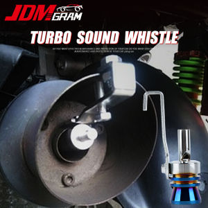 Turbo Sound Car Exhaust Muffler Whistle Pipe Universal 1PC Auto Motorcycle Tail Throat Simulator Aluminium Motor Blow Vale Turbine Sounder Automobile Exterrior Accessories