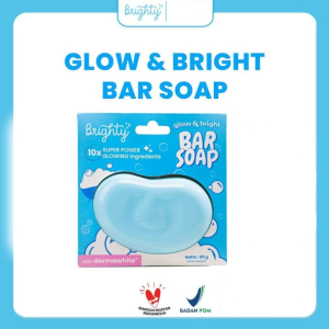 BRIGHTY Glow & Bright Bar Soap 85g - Sabun pencerah whitening soap