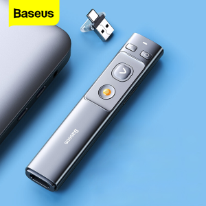 Baseus Presenter Wireless Remote Controller 2.4GHz USB USB C Pointer for Mac Win Projector PPT Powerpoint Presentation Pen