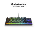 SteelSeries Apex 3 TKL Water-Resistant Wired Gaming Keyboard (64831). 