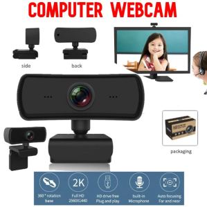 **Malaysia Seller** Full HD 2K Webcam with microphone 360 degree adjustment USB for computer Digital Webcam PC Autofocus