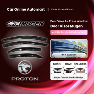 [PROTON] Mugen / Standard / Move Air Press Window Door Visor Air Press Reduce Heat Saga VVT Wira Waja Persona Iriz X50