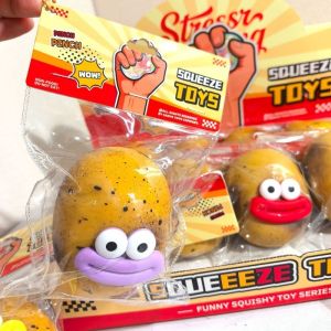 Fidget Funny Potato Squeeze Toy Slow Rebound Stress Relief Soft Squishy Vent Decompression Relaxation Toy Creative Birthday Gift