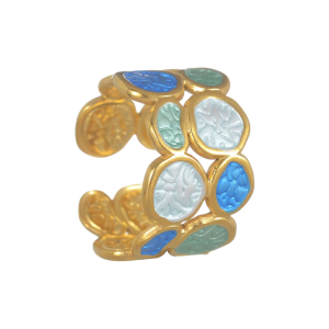 Đương đại không thường xuyên vòng tròn kép vòng điều chỉnh ngón tay thép không gỉ Kích thước phụ nữ cho tất cả các trang phục