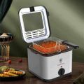 พร้อมส่ง หม้อทอดไฟฟ้า เตาทอดไฟฟ้า  Electrical Fryer ความจุ 3 ลิตร เตาทอด เตาทอดเฟรนฟราย เตาทอดลูกชิ้น หม้อทอดไก่ ปรับระดับความร้อนได้. 