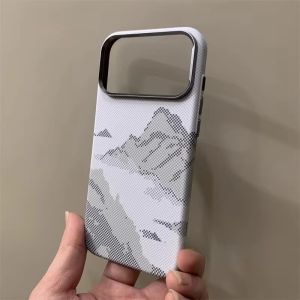 2026 Fashion Magnetic Charging Hard PC Case for iPhone 17 Pro Max 17Pro Carbon Fiber Texture Cover Camera Lens Protection Shell