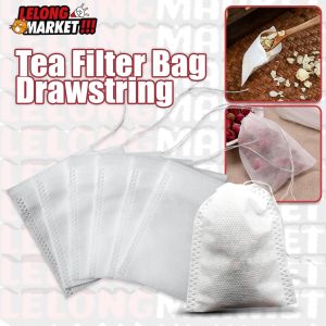 100pcs Tea Bag Empty Tea Filter Bag Bag Filter Coffee Filter Bag Non Woven Bag Uncang Teh Kosong