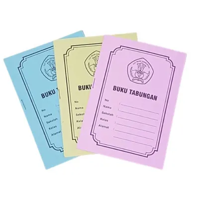 ( 12 Pcs Buku ) Buku Tabungan Buku Catatan Uang anak sekolah TK SD SMP SMA