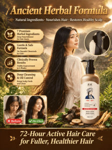 Anti-Hair Loss & Strengthening Herbal Shampoo for Black Hair
