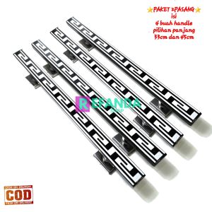 paket 2set gagang tarikan handle pintu rumah panjang 33cm dan 45cm bahan stainless steel anti karat untuk pintu depan dan kamar model geser dan tarik