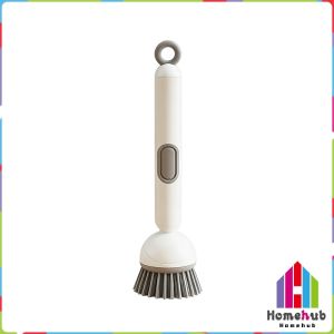 HB Long Handle 360° Rotatable Kitchen Cleaning Brush Built-in Soap Dispenser for Pot Bowl Sink