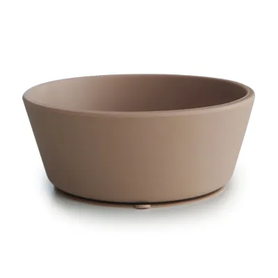 Mushie BPA-Free Baby Silicone Suction Bowl 280ml - Stone / Pale Daffodil / Blush / Cloudy / Cambridge / Soft Lilac / Powder Blue / Tradewinds