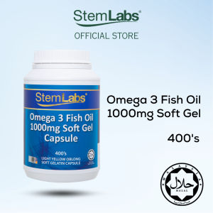 Fast delivery[Jakim Halal KKM] StemLabs Fish Oil-3 1000mg (400 capsules) Exp: 06/2028-3 Fish Oil