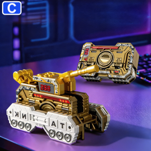 2 in 1 Deformable Fidget Spinner Toy Robot & Spinner Dual Mode Smooth Bearing Drop Resistant ABS Metal Texture Stress Relief Finger Toy