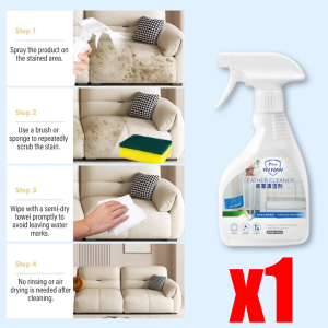 1second quick stain removalNo need to wash. Fabric Sofa Cleaner spray Stain type 1 bottle solves the problem Sofa Cleaning Spray leather sofa cleaner Multi-purpose cleaning suitable for sofas mattresses curtains etc. fabric cleaner