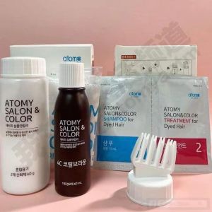 Thuốc nhuộm tóc THẾ HỆ MỚI 6 màu sắc trẻ trung sống động tự nhuộm dễ dàng tại nhà với thành phần tự nhiên an toàn không gây hại da đầu tóc mềm mịn sau nhuộm - Atomy Salon & Color  - 살롱앤컬러 (1제 60ml/2제 60ml) - Атоми Салон и Колор
