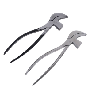 Silver/Black Cobbler Pliers Stainless Steel Shoe Bird Beak Pliers Leather Craft Pulling Waist Pliers for Shoemaking