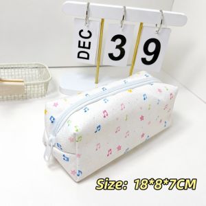 WAPKTY Chào đón năm học Hộp đựng bút có nơ Đa chức năng Dung lượng lớn Túi đựng văn phòng phẩm Di động Họa tiết hoạt hình Túi đựng bút Sinh viên