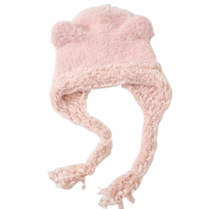 INGER Cat Ears Ear Protection Hat Korean Style Soft Thicken Beanie Cap Versatile Windproof Knitted Warm Hat Autumn and Winter