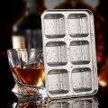 TEGOOL Ice Cube Trays, Stainless Steel Lid Ice Cube tray with Suction Cup Super Easy Release Molds,Durable and Dishwasher Safe for Cocktail,Freezer,Whiskey,Chocolate (Silver). 