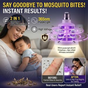 2 In 1 Mosquito Killer LED Lighting Bulb Chemical Free Light Wave Bulb Insect Killer Trap Night Light Mosquito Killer LED Bulb 照明驱蚊两用led灯泡