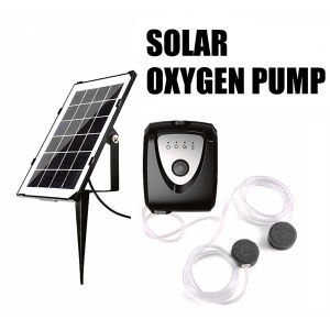 Solar Oxygen Supply Pump DC USB Charging Solar Air Pump Kit Aquarium Fish Tank Increase Oxygen Pump Outdoor Air Pump