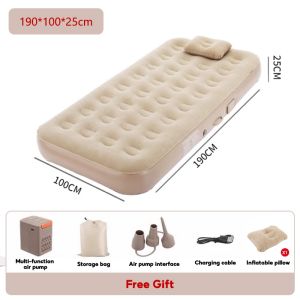 Sporthub Store ที่นอนพองอัตโนมัติแคมป์กลางแจ้งแบบพกพาพับอากาศเตียงง่าย