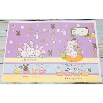 Set 3 xấp (30 tờ) bao tập giấy lụa mẫu thú dễ thương